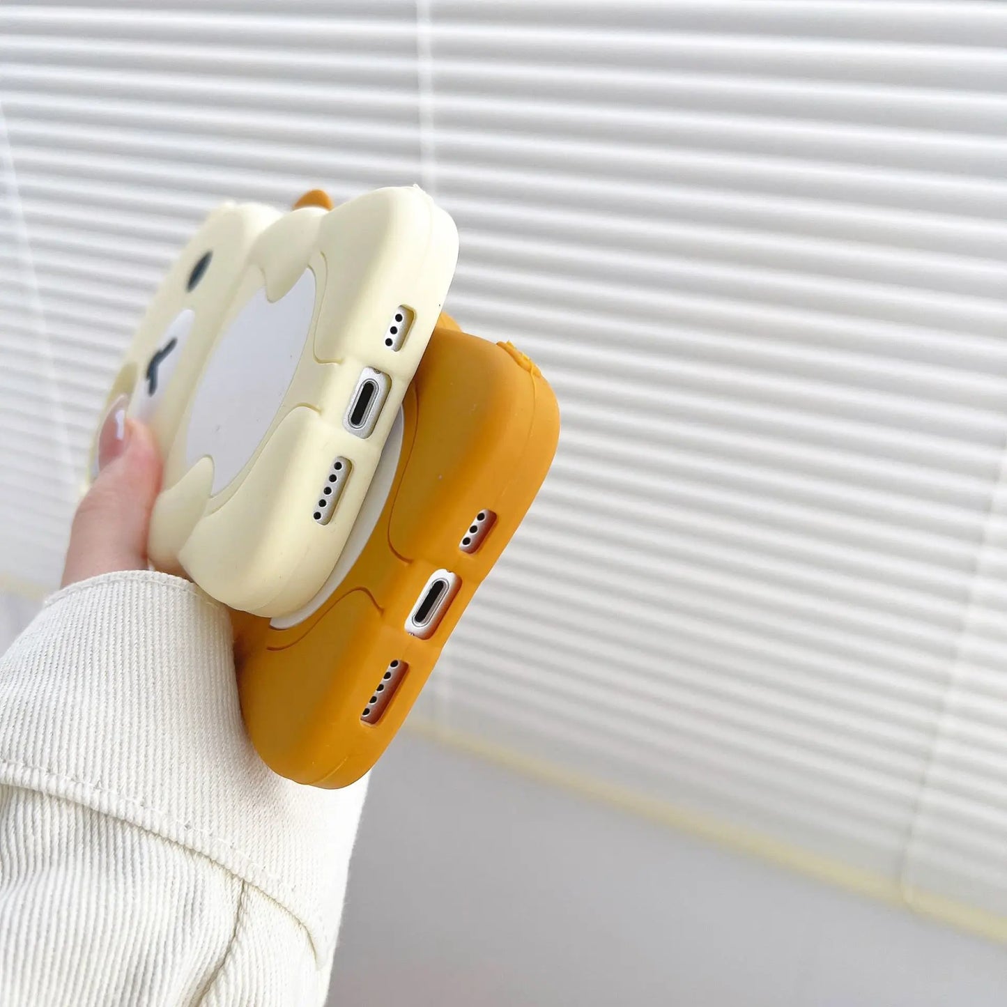 Rilakkuma Bear Silicone Soft Cover Case For iPhone