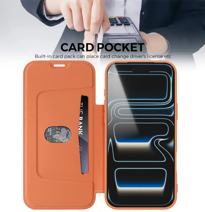 Luxury Leather Original Liquid Silicone Flip Wallet Card Case For iPhone