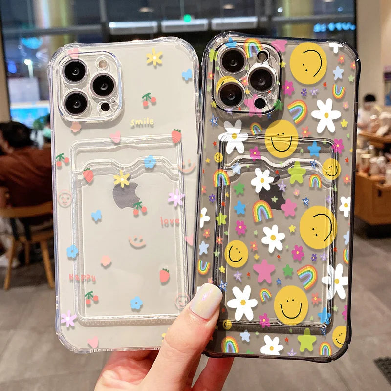 Cute Smile Transparent Phone Case For iPhone
