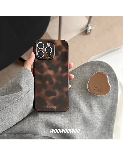 Stylish Personality Black Brown Amber Iceberg Pattern Magnetic For iPhone