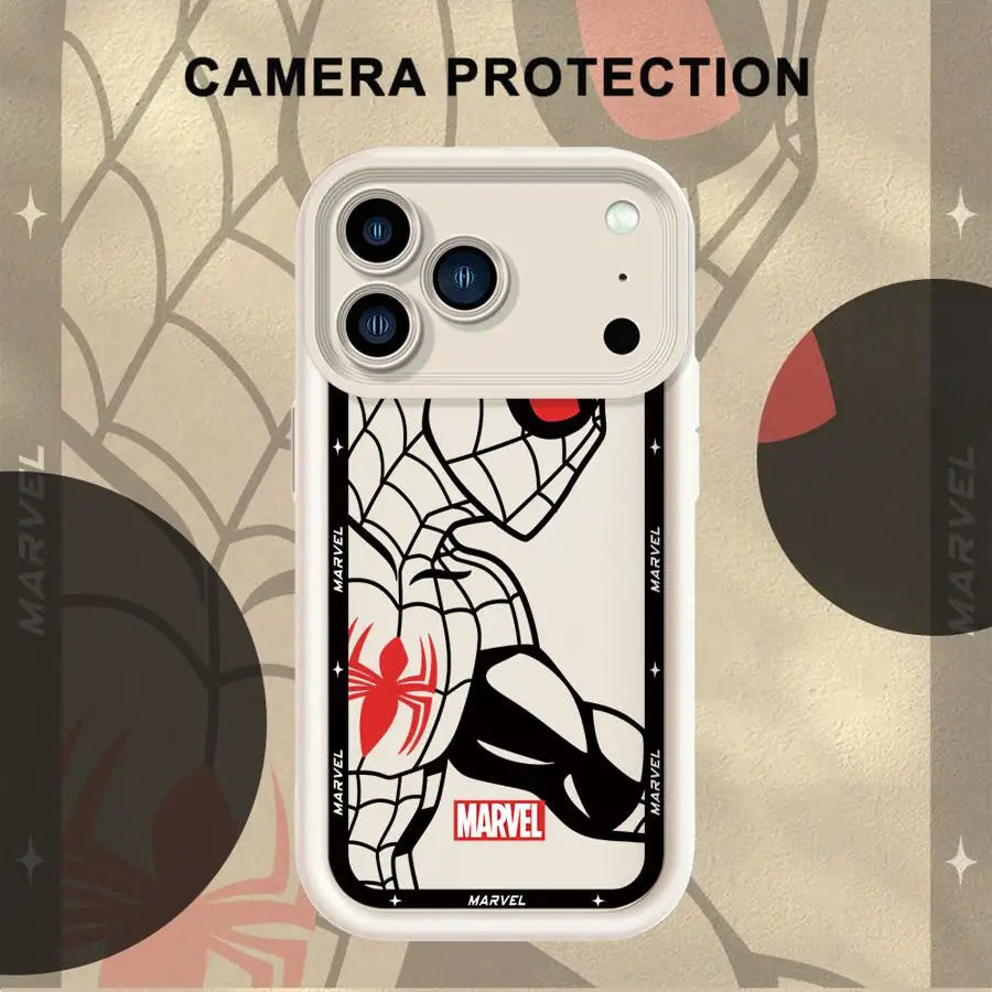 Marvel Spiderman Ironman Case For iPhone
