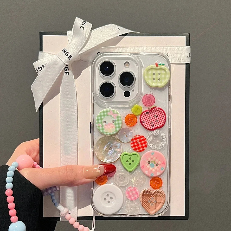 Button Shockproof Phone Case