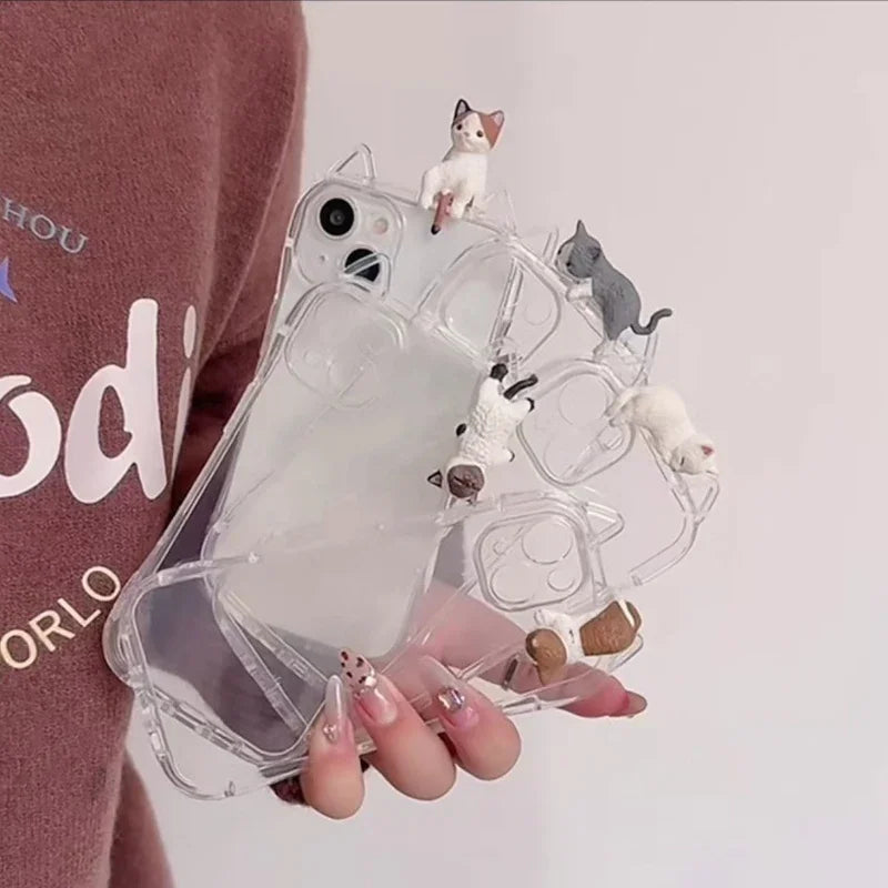 Compatible Cute Cat Ears Soft Phone Case