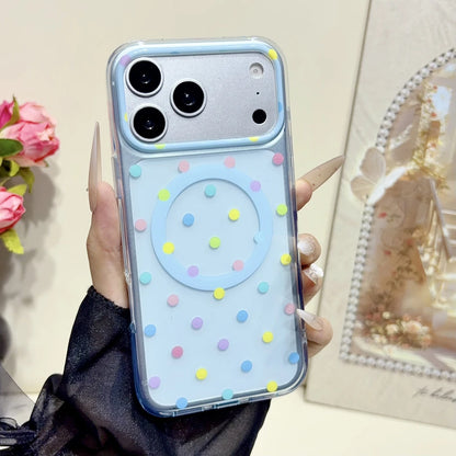 Transparent Wave Point Magnetic Case For iPhone