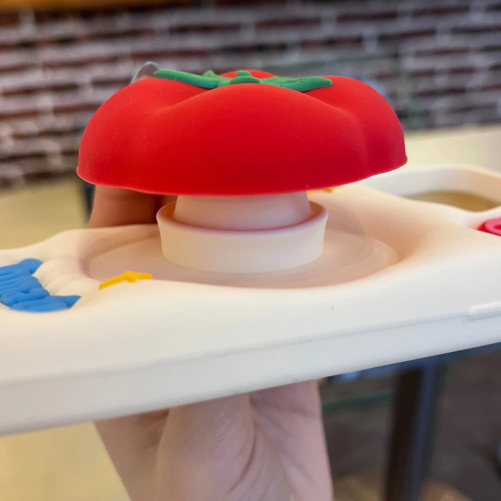 Cute Red Tomato Telescopic Bracket Phone Case