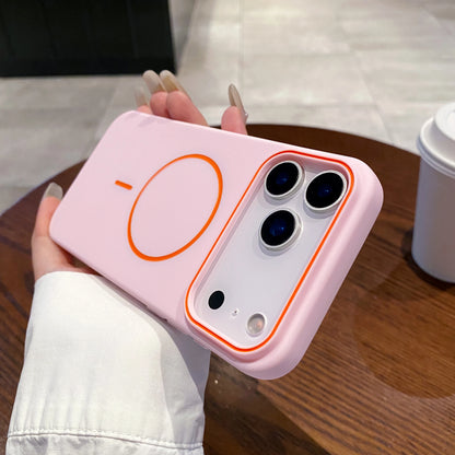 Ultrathin Simple For Magnetic Phone Case For iPhone Wireless Charging Soft Matte Phone Cover