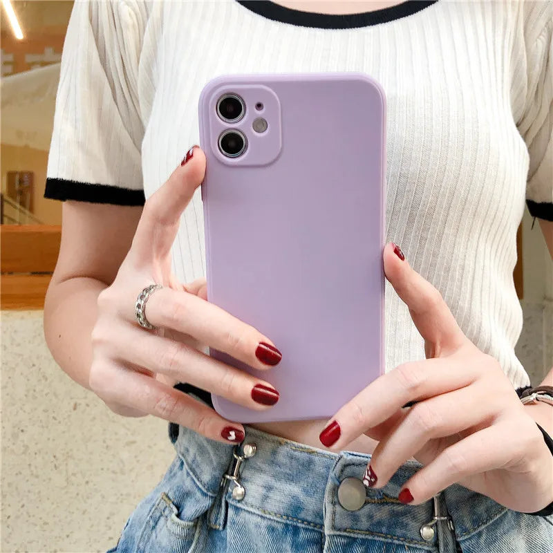 Ultra Thin Shockproof Silicone Phone Case For iPhone