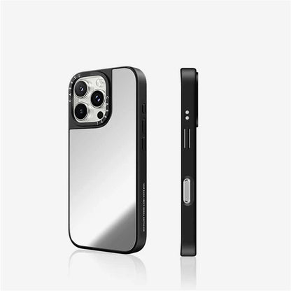 Makeup Mirror MagSafe Phone Case With Bracelet Wrist Charm For iPhone