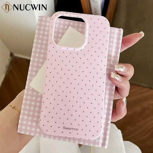 INS Polka Dot Small Fresh Mobile Phone Case For iPhone Shockproof Cover For iPhone