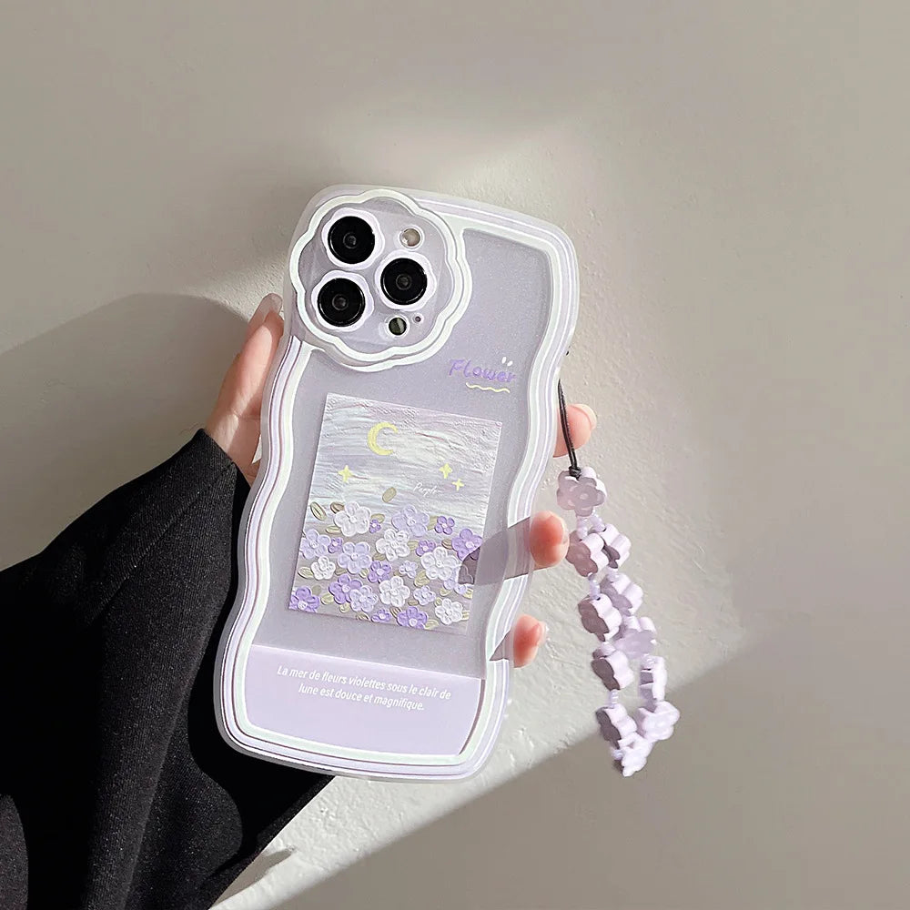 Flower Wavy Case For iPhone