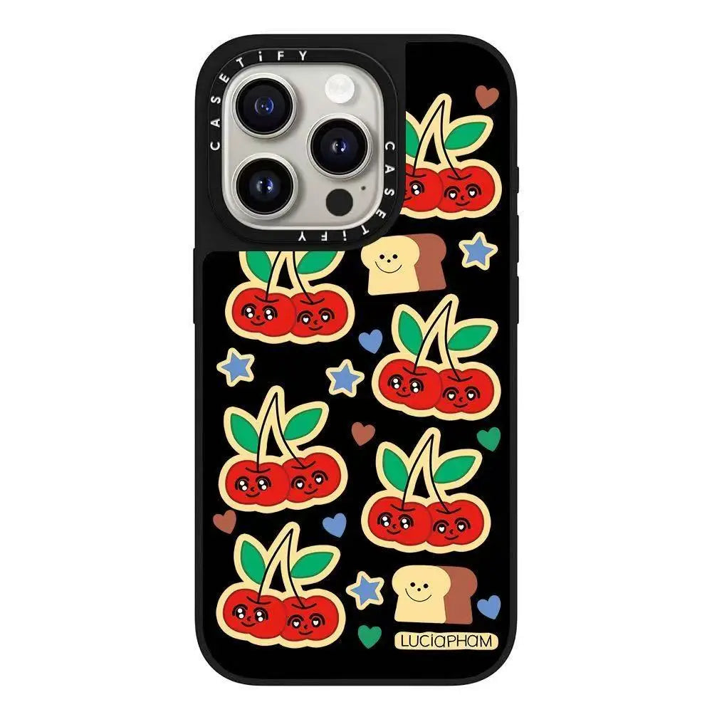 Lucia Cute Cartoon Cherry Smile Phone Case