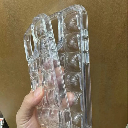 New For iPhone Ice Cube Phone Case 3D Transparent All Inclusive Protective Cover