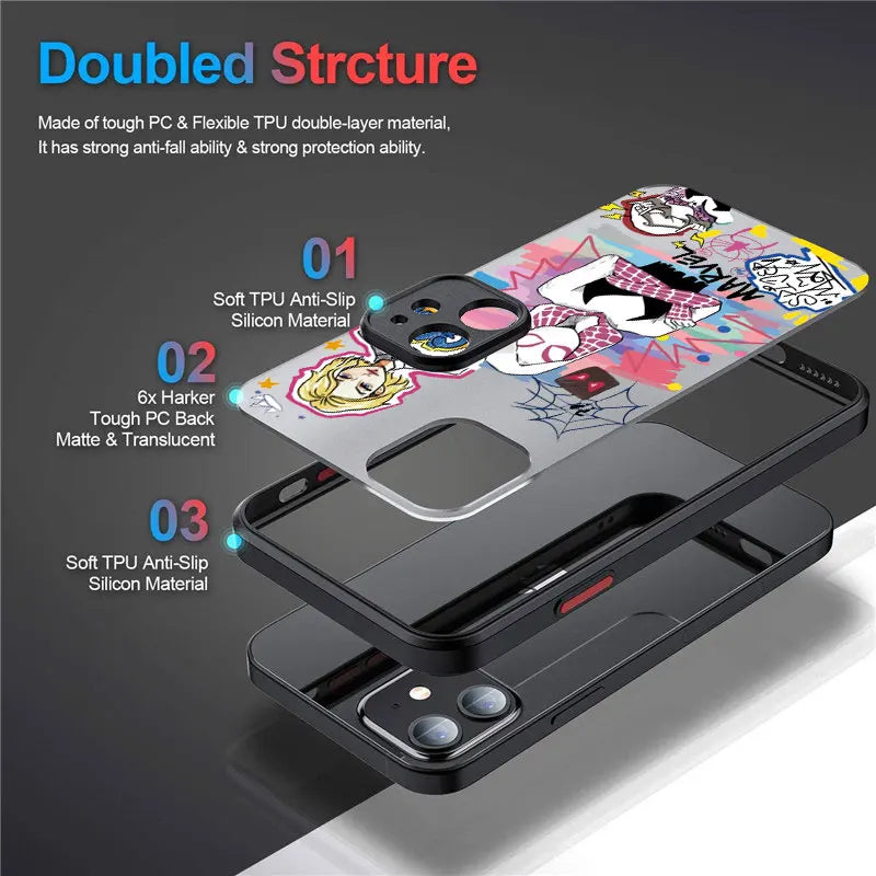 Marvel Spider Man Miles Morales Phone Case For iPhone