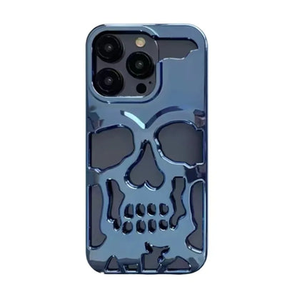 Hollow Skull Heat‑Dissipation Phone Case For iPhone