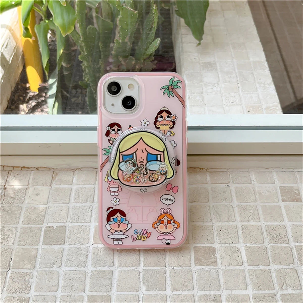 Funny Cute Crying Girl Magnetic Phone Case For iPhone