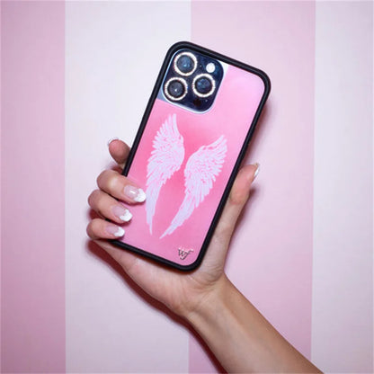 Wildflower Angel Baby Wings Cartoon Phone Case For iPhone