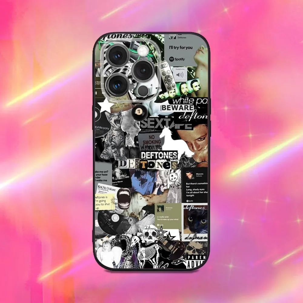 Rock Band Deftones Phone Case For iPhone Soft Silicone Black Case