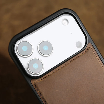 Crazy Horse Grain Genuine Leather Case For iPhone