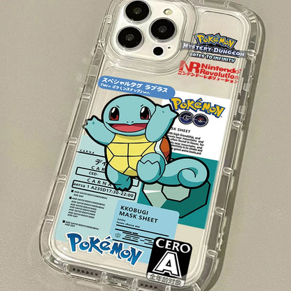 Anime Pokemon Creative Clear Silicone Phone Case For iPhone