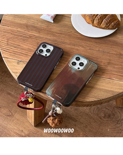Vintage Stripes Smudged Phone Case For iPhone