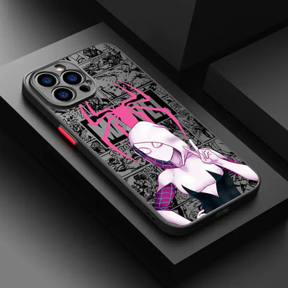Phone Case For iPhone Shockproof Cover Marvel Spider Gwen