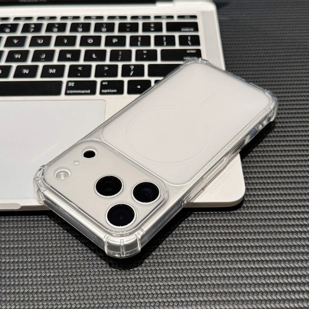 Airbag Anti Knock Phone Case For iPhone Soft Frosted Translucent Turn