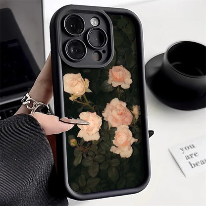 Crystal Rose Flower Phone Case For iPhone