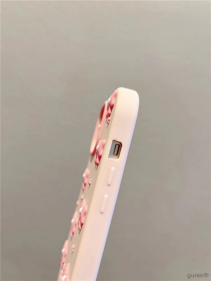 Pink Bowknot Stand Holder Phone Case