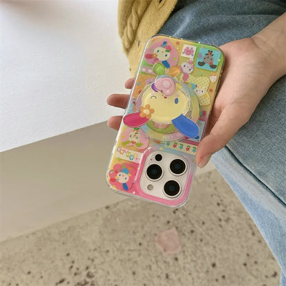 Rainbow Rabbit Dopamine Bunny Art Phone Case For Magsafe iPhone