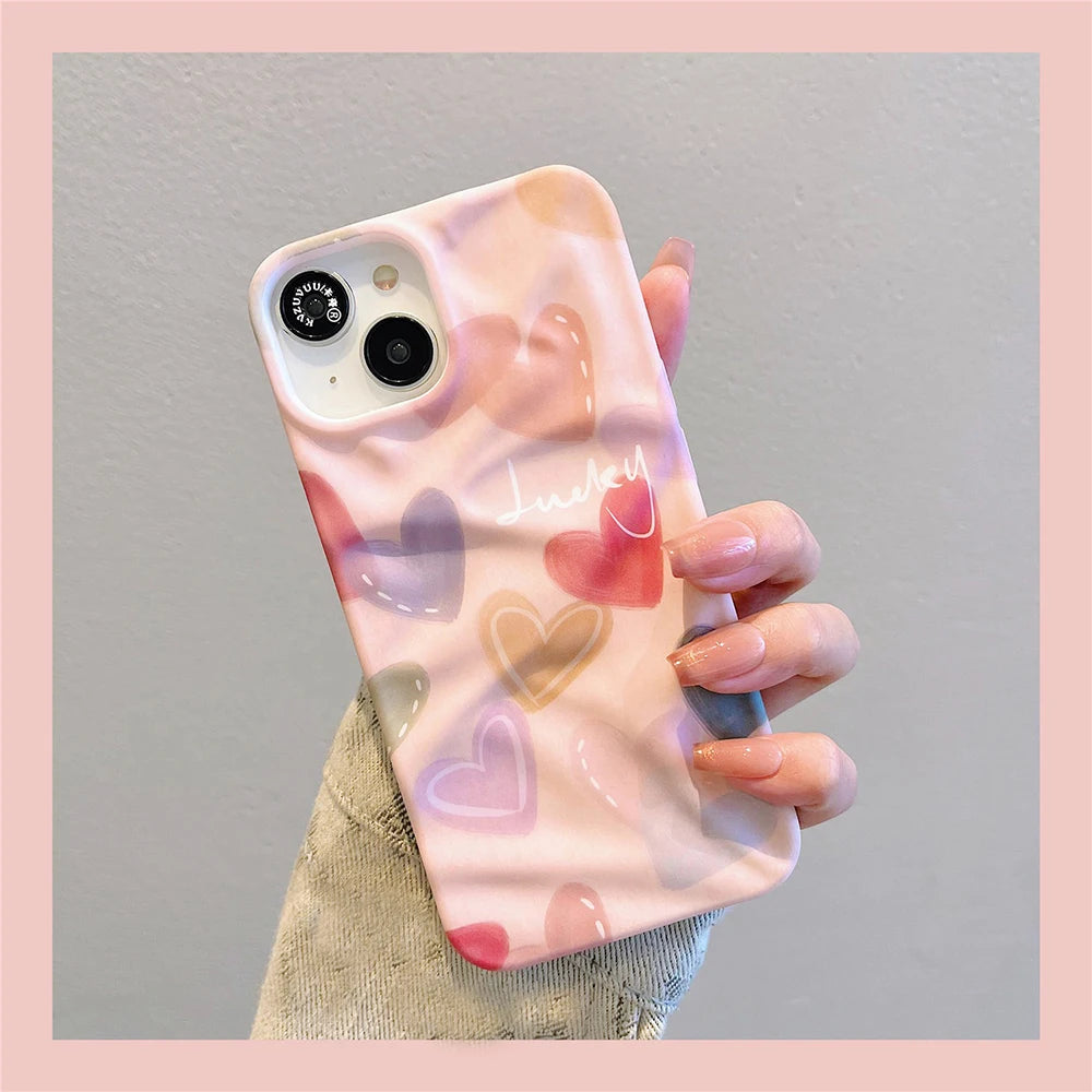 Luxury Love Heart Soft Shockproof Bumper Fashion Phone Case