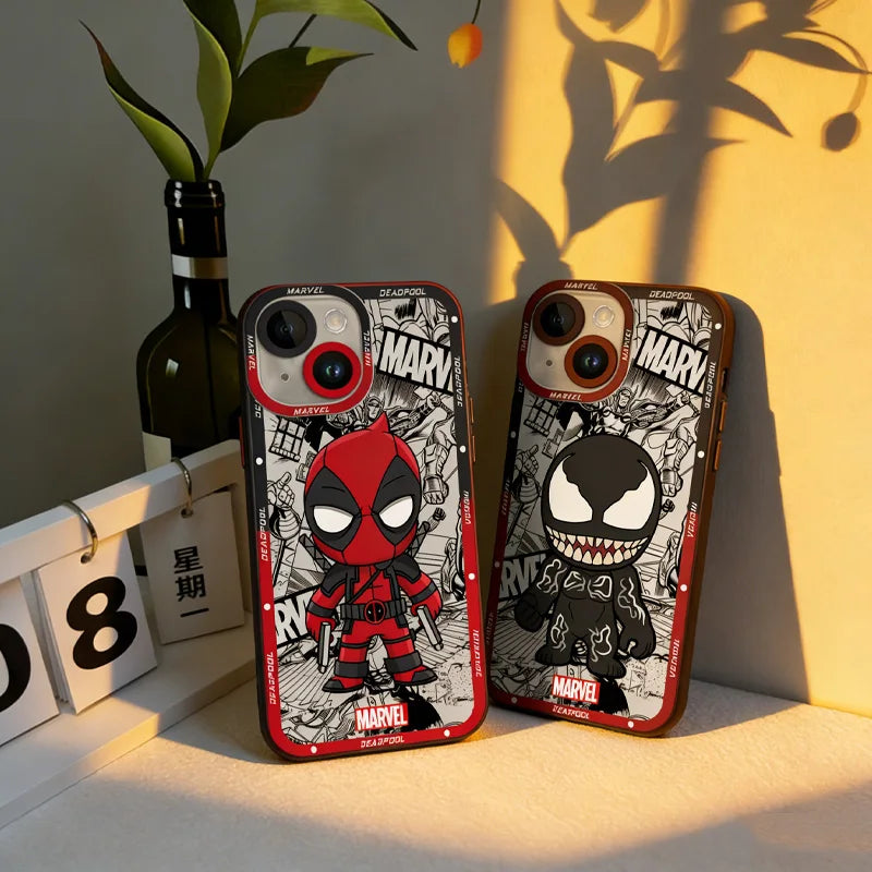 Marvel Spider Man Superhero Comic Style Phone Case For iPhone
