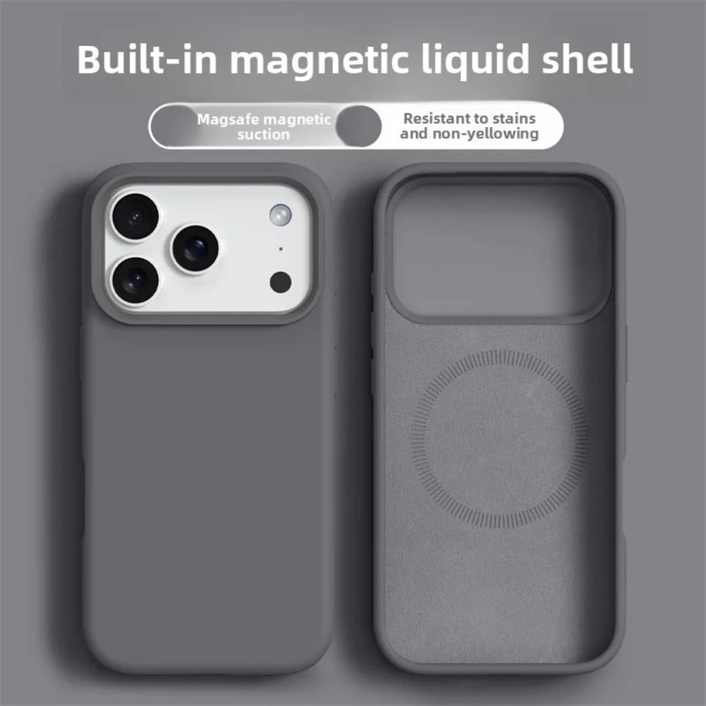 Magnetic Liquid Silicone iPhone Case