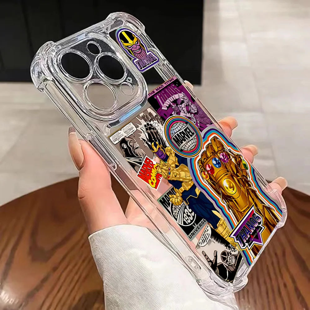 Retro Marvel Super Heroes Phone Case For iPhone