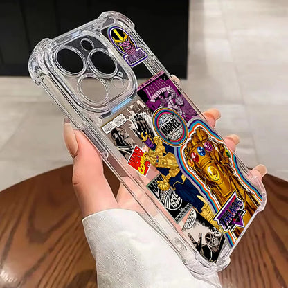 Retro Marvel Super Heroes Phone Case For iPhone