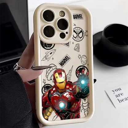 Marvel Ironman Captain America Case For Apple iPhone