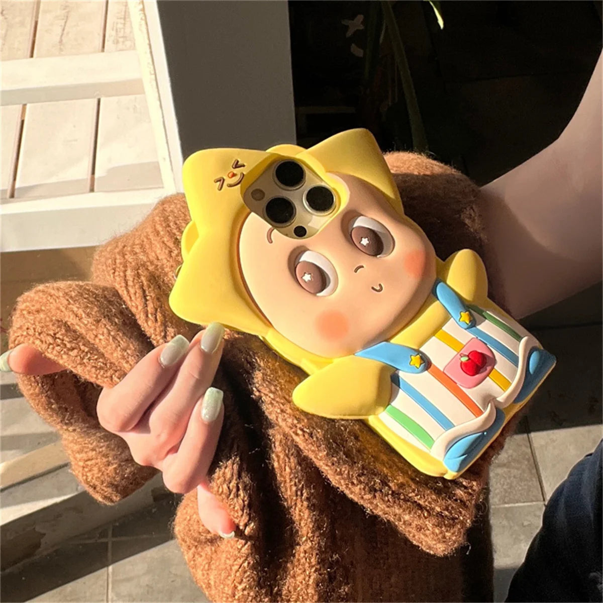 Kawaii Cartoon Star Baby Phone Case For iPhone