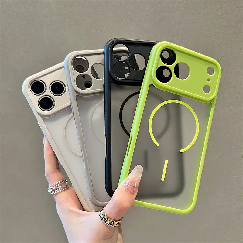 Luxury Candy Color Magnetic Phone Case For iPhone