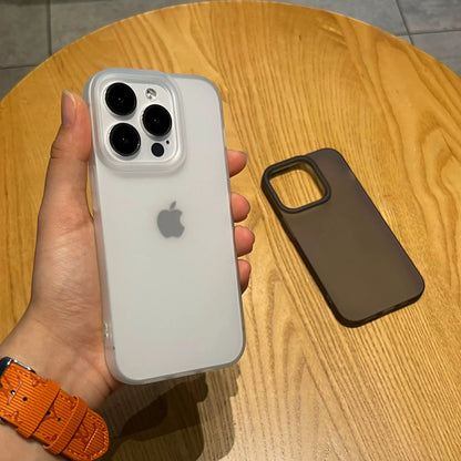 Luxury Matte Soft Silicone Phone Case For iPhone  Transparent Rubber Gel Shockproof Cover