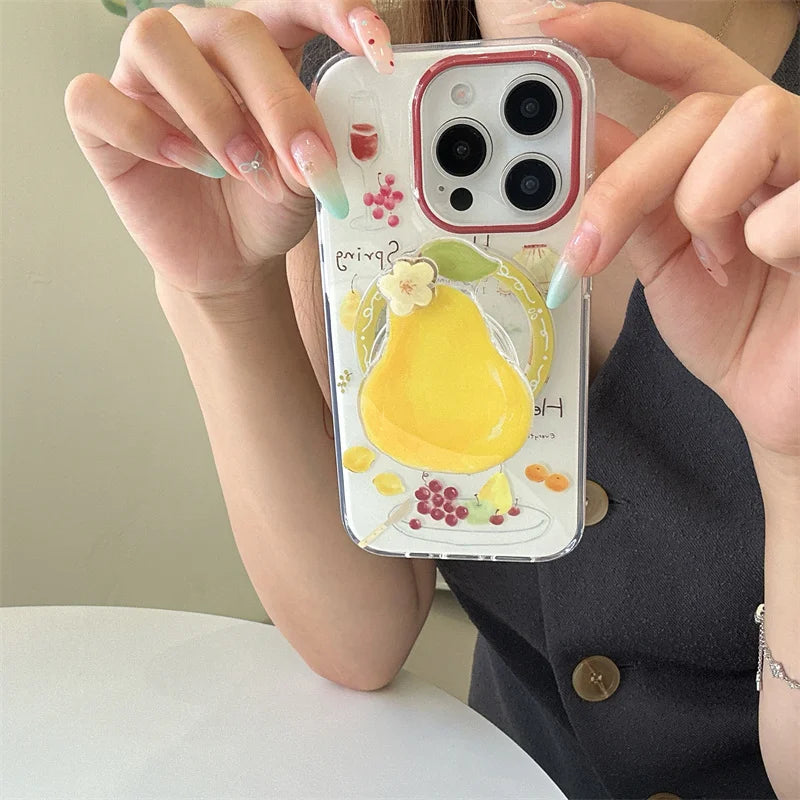 Oil Painting Fruit Magnetic Phone Case