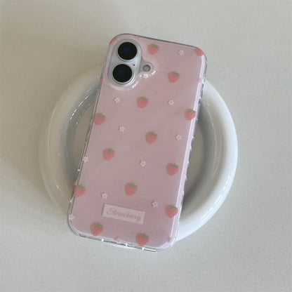 Pink Rose Flower Bracelet Pendant Phone Case