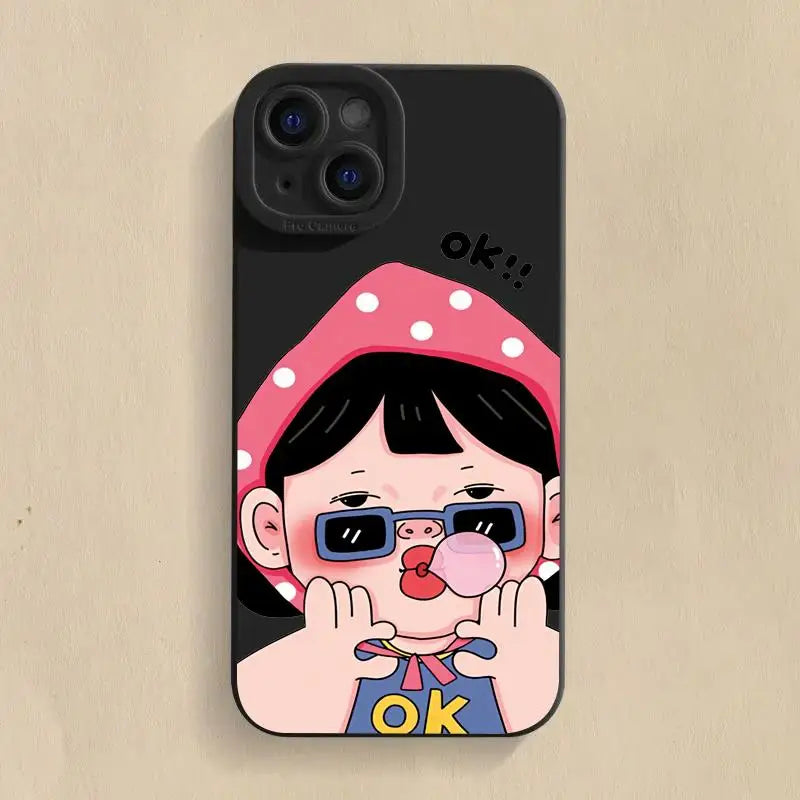 Funny Boy Cute Girl Couple Phone Case