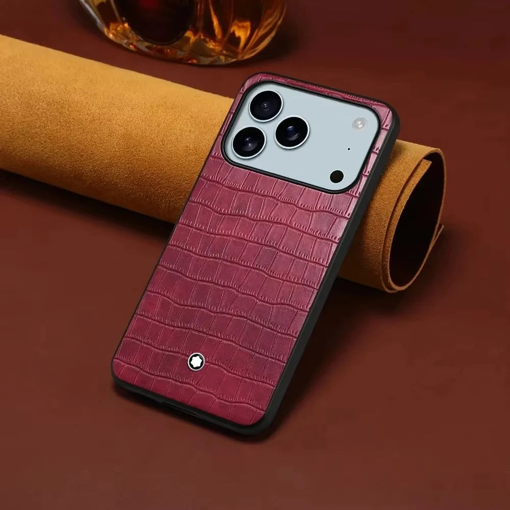 Premium Magnetic Crocodile Pattern Leather Case For iphone