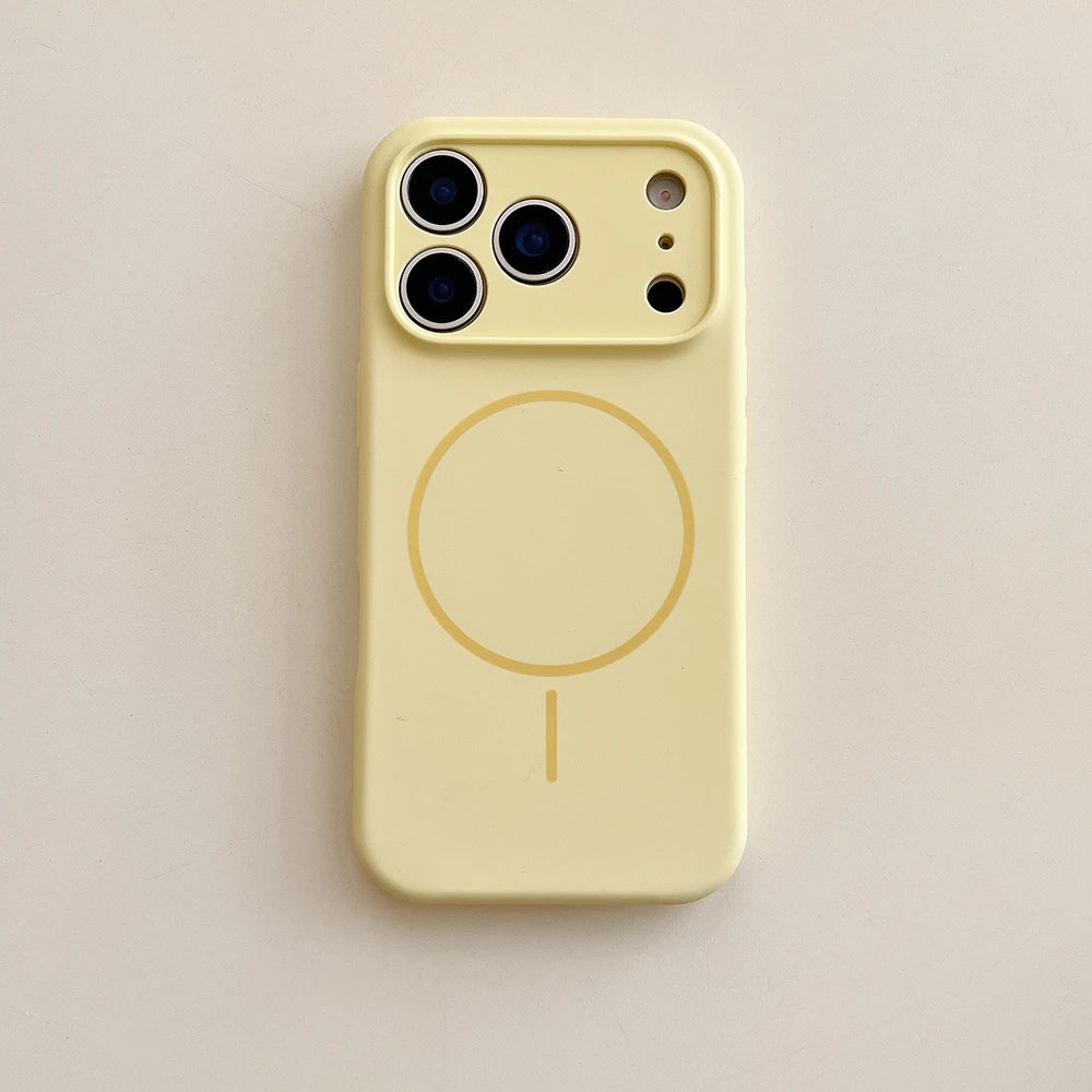 MagSafe Magnetic Silicone iPhone Case With Lens Protection