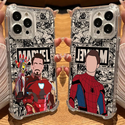 Marvel Faceless Hero Ironman Clear Case For iPhone
