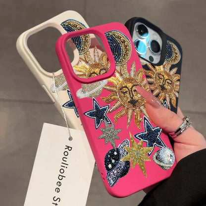 Luxury Lichee Space Mosaic iPhone Case