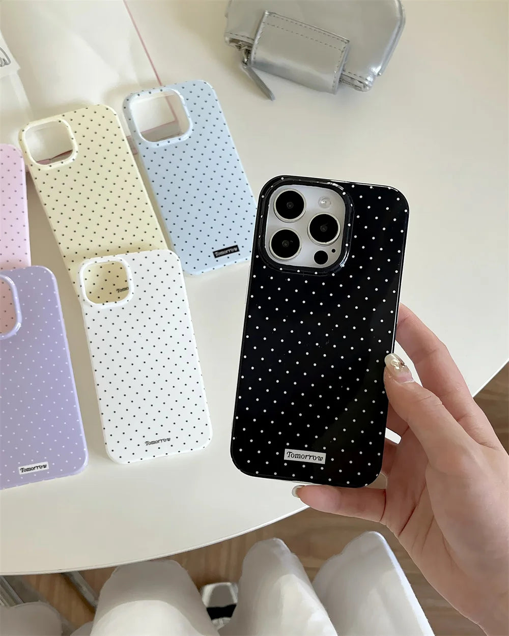 INS Polka Dot Small Fresh Mobile Phone Case For iPhone Shockproof Cover For iPhone