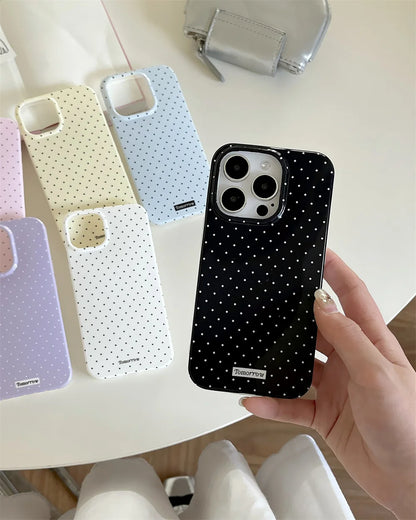 INS Polka Dot Small Fresh Mobile Phone Case For iPhone Shockproof Cover For iPhone