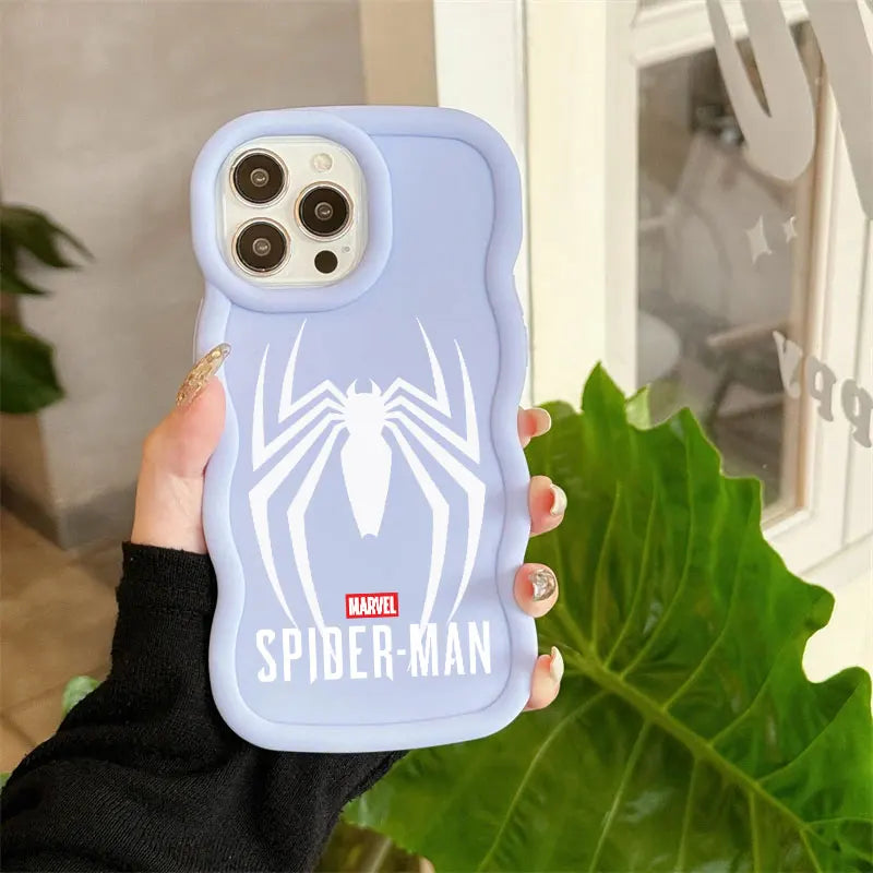 Spiderman Ironman Logo Marvel Candy Color Phone Case For iPhone