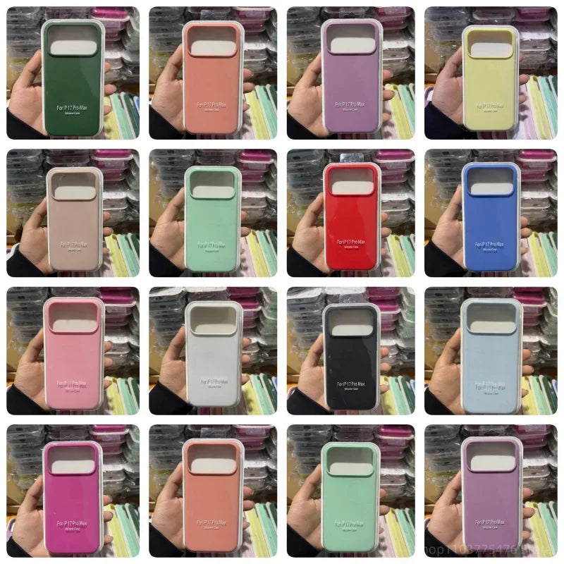 Fashion Original Liquid Silicone Skin Feel Soft Case For iPhone