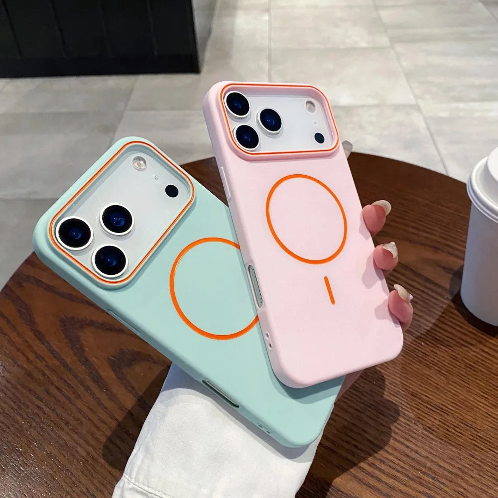 Ultra Thin Matte Simple Magnetic Phone Case For IPhone